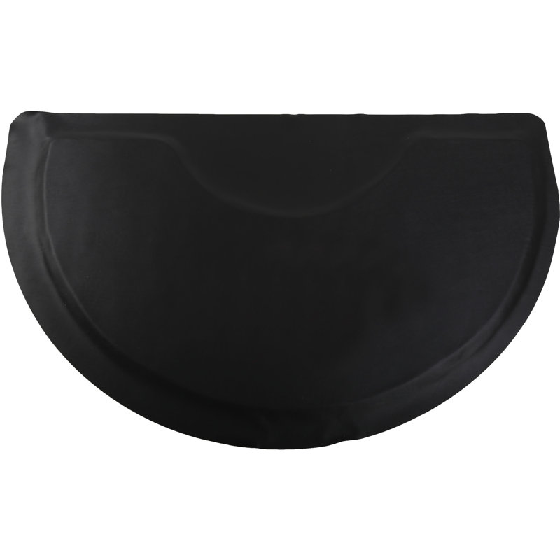 Black Semi-Circular PVC and PU Anti-Fatigue Mat