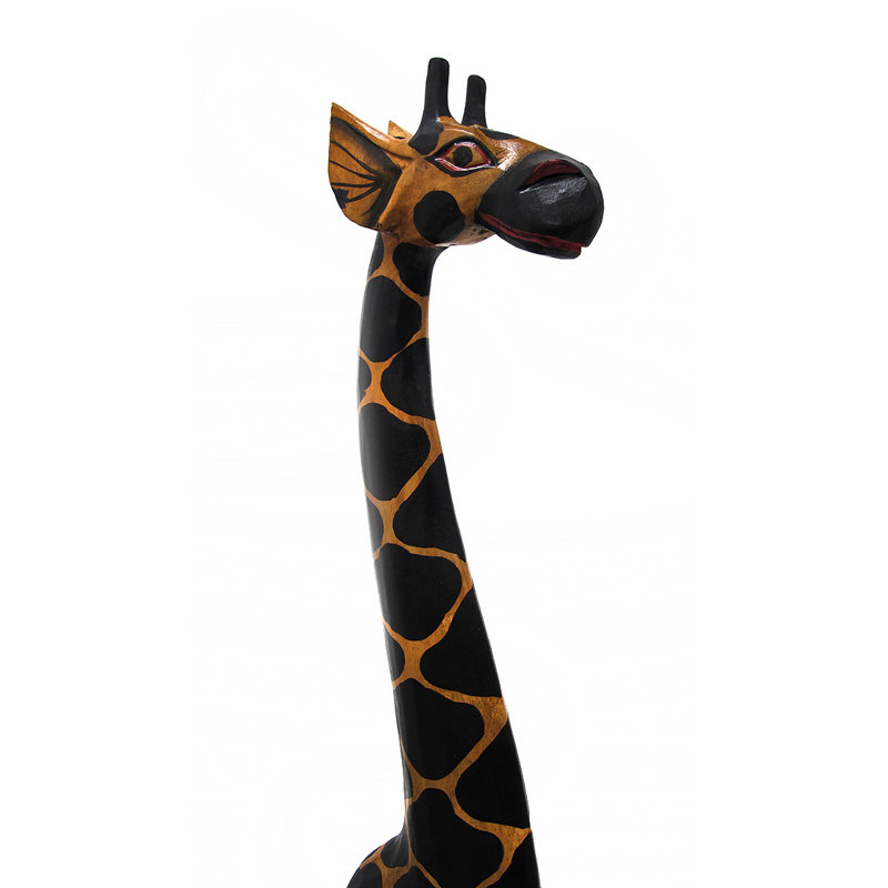 Statue girafe en bois Dolors