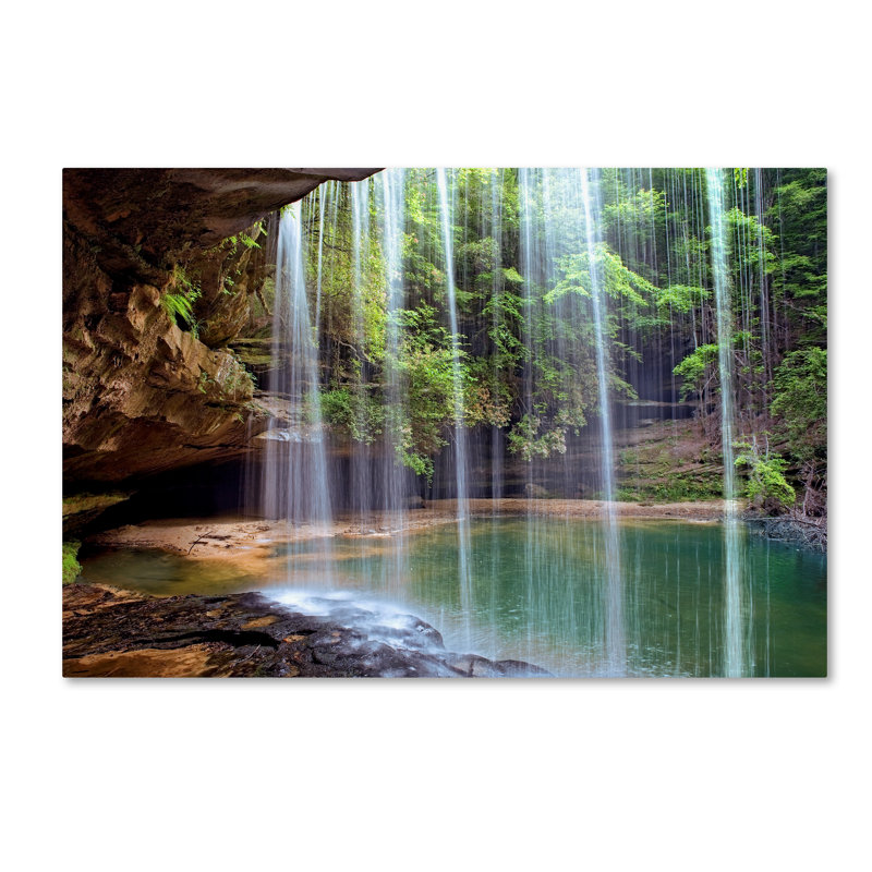 Alexan 'Alabama Caney Creek Veil' Photographic Print on Wrapped Canvas, 22" H x 32" W