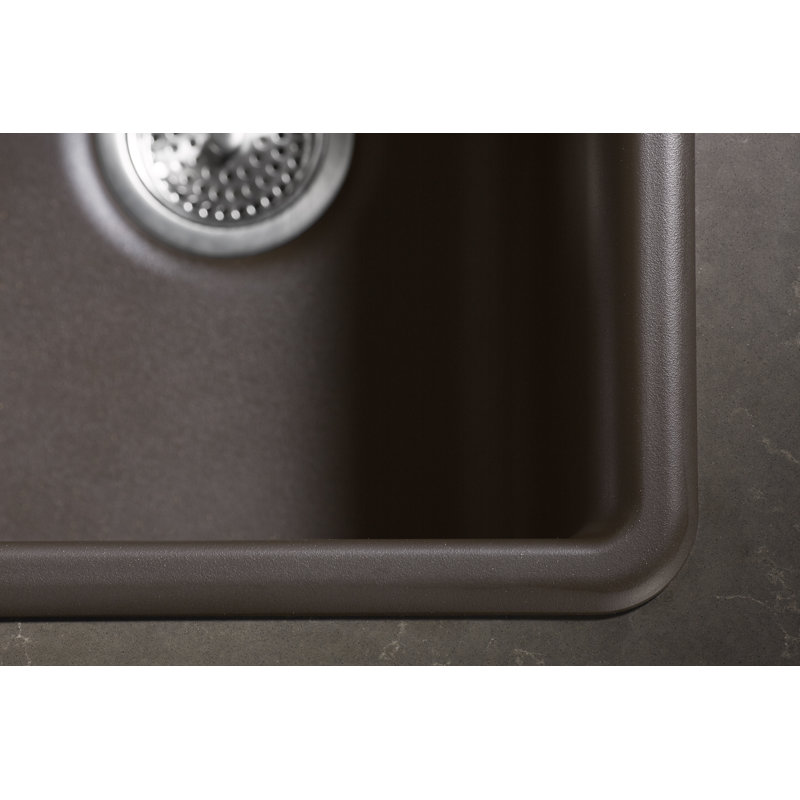 Kennon™ 33" x 22" x 10-1/8" Neoroc™ Under-Mount Single-Bowl Kitchen Sink, Matte Brown