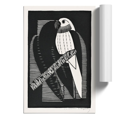 Parakeets by Samuel de Mesquita - Frameless Print