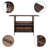 Breinne Rectangular Outdoor Bar Table , 54.7 " W 18.1 " D