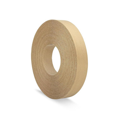 7/8" x 100ft Premium Birch Wood Veneer Edge Banding - Pre-Glued Iron-On Flexible Edge banding Tape for Cabinets, Furniture, Shelves, and MDF Boards