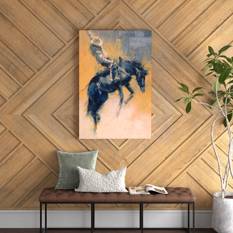 «Mood Indigo III», reproduction d'art sur toile tendue, H 36 po x l 24 po x P 1,5 po
