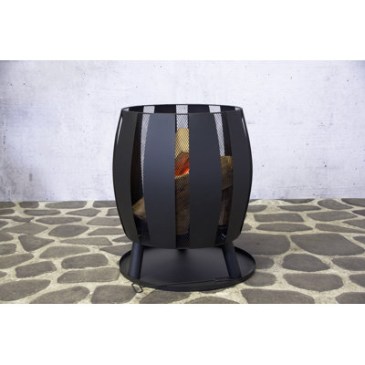 Hashem 66cm H x 56cm W Aluminium Outdoor Fire Ring