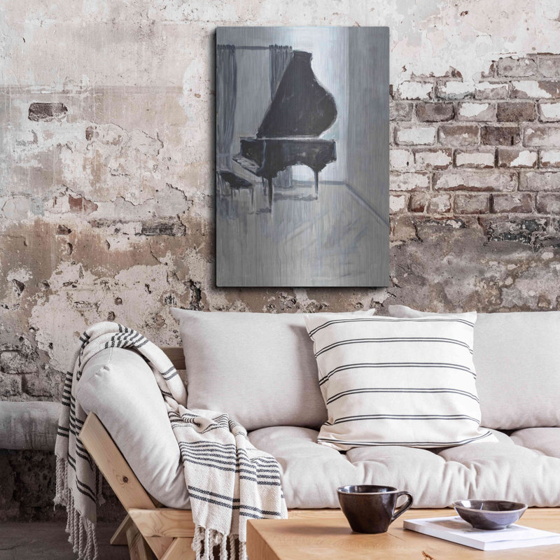 «Piano 4» par Jadei, art mural en métal, H 16 po x l 12 po
