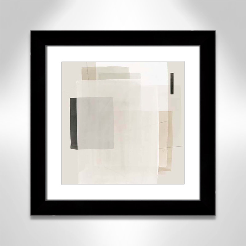 Mystical Momentum I par Hazel J, Cadre cube noir, H 18,5 po x l 18,5 po x P 1,25 po