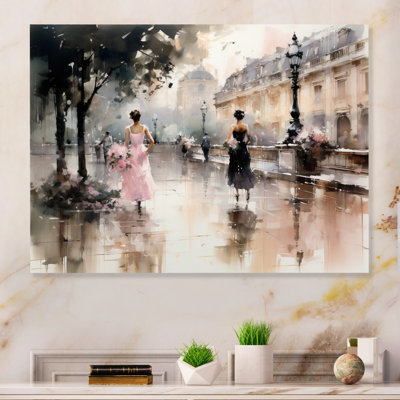 Fashion Impressionist Elegance I - Fashion Wall Wall Art Living