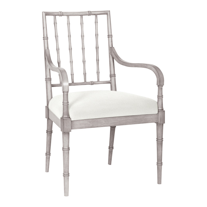 Chaise avec accoudoirs de salle à manger Vanguard Libby, Peau de mouton Kempsey, Navajo