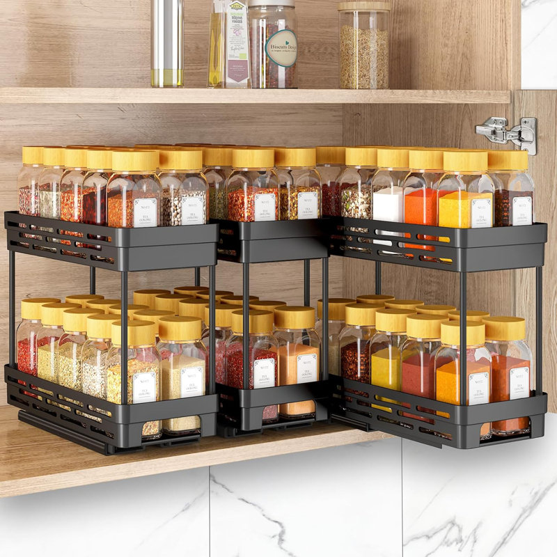 Garde-manger rétractable Radislav, Noir