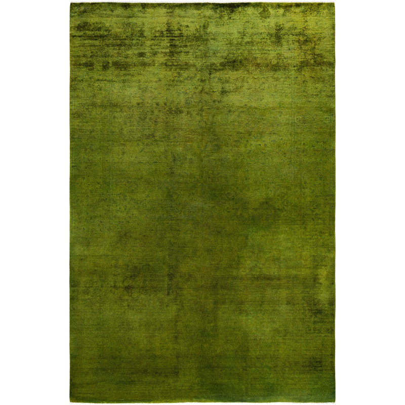 Overdyed One-of-a-Kind 6' 3" X 9' 1" Hand Knotted Area Rug