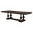 Wandie Rectangular Trestle Dining Table Dark Oak