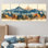 Mountain Forest Pine Tree oots IV - Forest - Art mural traditionnel pour le salon