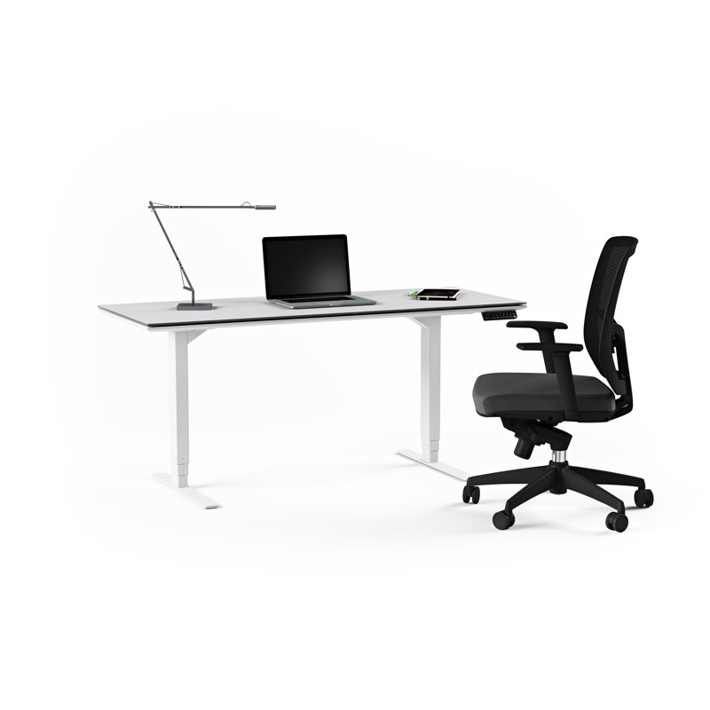 Centro Height Adjustable Computer Desk, 24.75" H x 60" W x 24" D