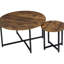 Ensemble de 2 tables basses rondes