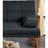 Adjustable Living Room Bed, Black Polyfiber With Solid Wood Construction For Space, Legs And-477701415