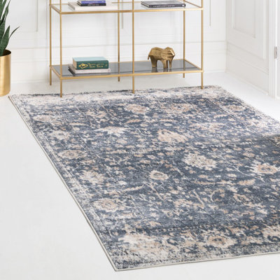 Tapis oriental blanc / noir Ortilio