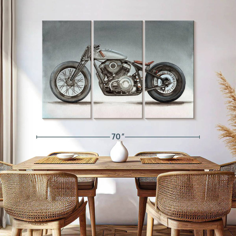 Motocyclette Mehar, H 32 po x l 50 po