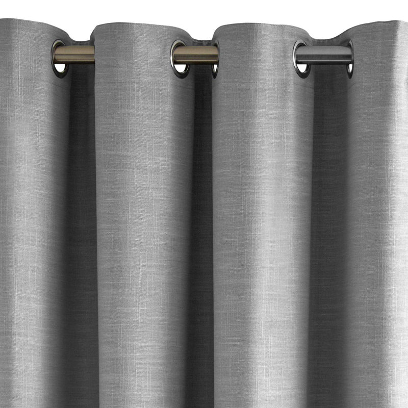 Bellavista Blackout Door Curtain Single Panel, Pale Grey, 145 W x 280 D cm