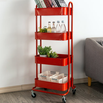 42.9'' H x 17.7'' W Utility Cart with Wheels