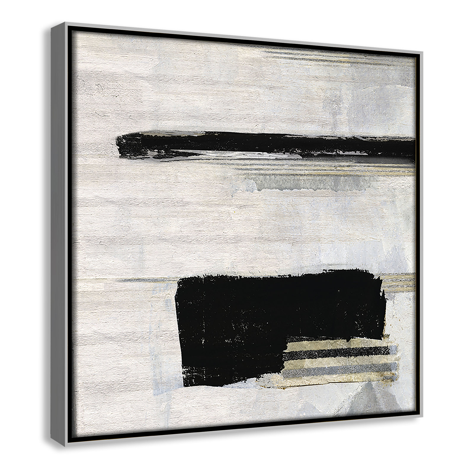 La Bande II Print by Sally Swatland, Silver, 13.5" H x 13.5" W