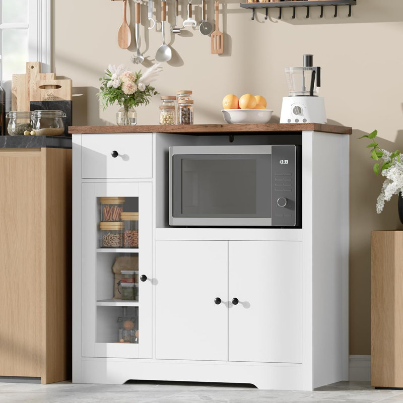 35cm Kitchen Pantry, White