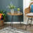 Outdoor Faux Rattan Side Table - Tempered Glass Top & Frame For Balcony/porch/deck-930435734