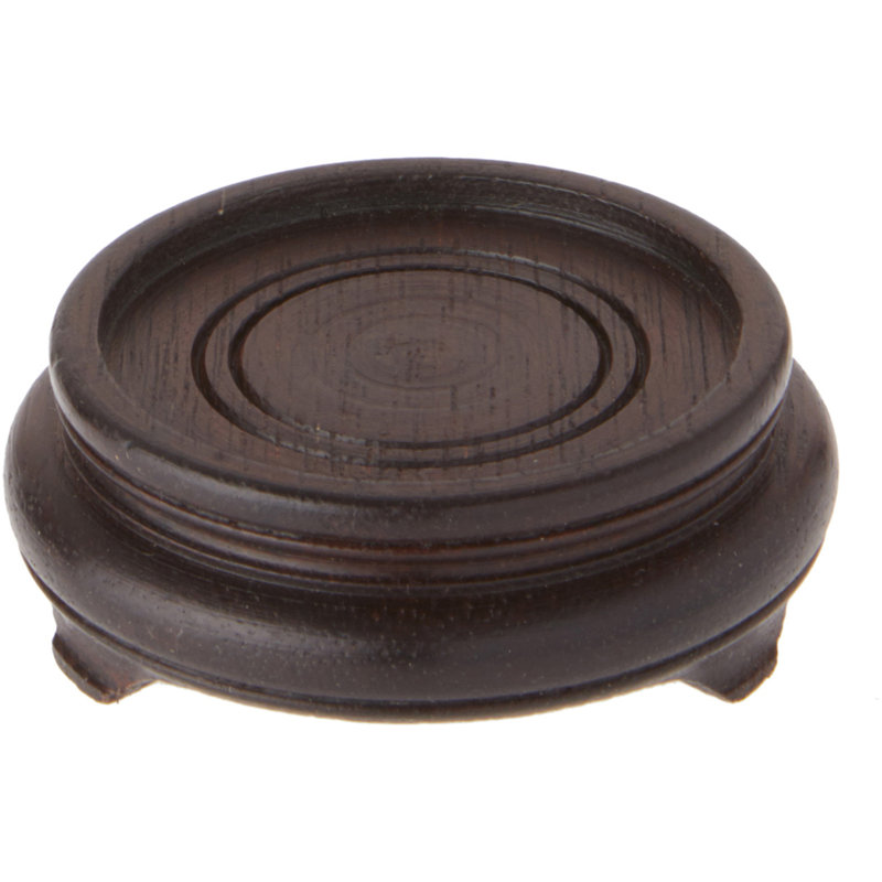 Danete Decorative Base, Dark Brown, 1.125" H x 2.875" W x 2.875" D