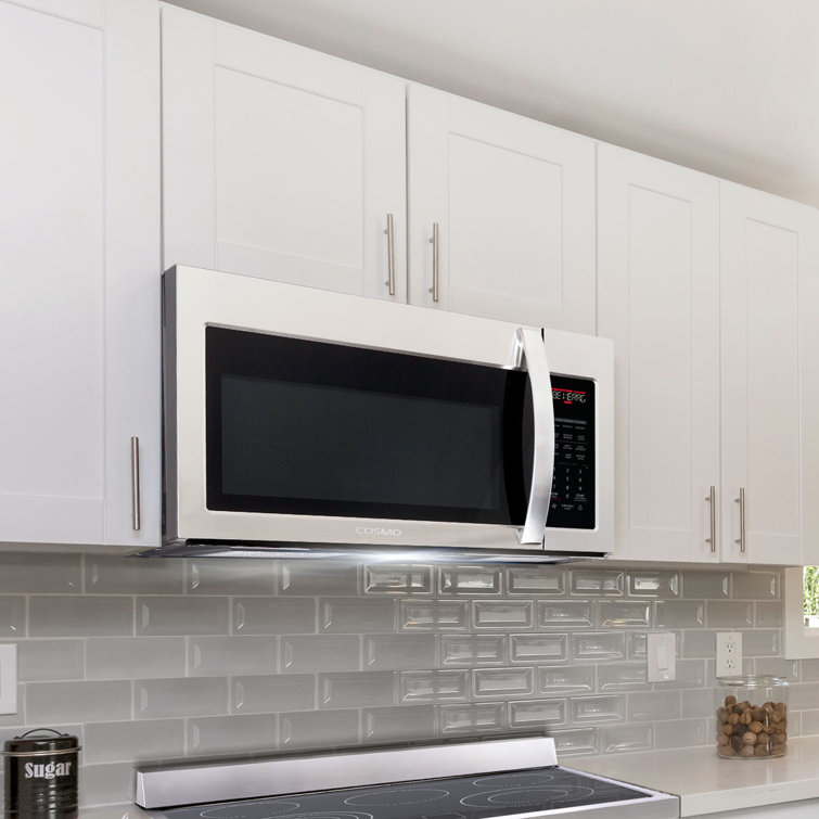 Cosmo 1.9 Cubic Feet 1000 Watt Over The Range Microwave with Sensor Cooking