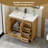 Wimer 36" Modern Farmhouse Single Bathroom Vanity With Resin Sink Top, Faucet, Assembly Required-152393114