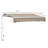Patio Retractable Awning with Manual Crank, Exterior Sun Shade-112161313-112161314