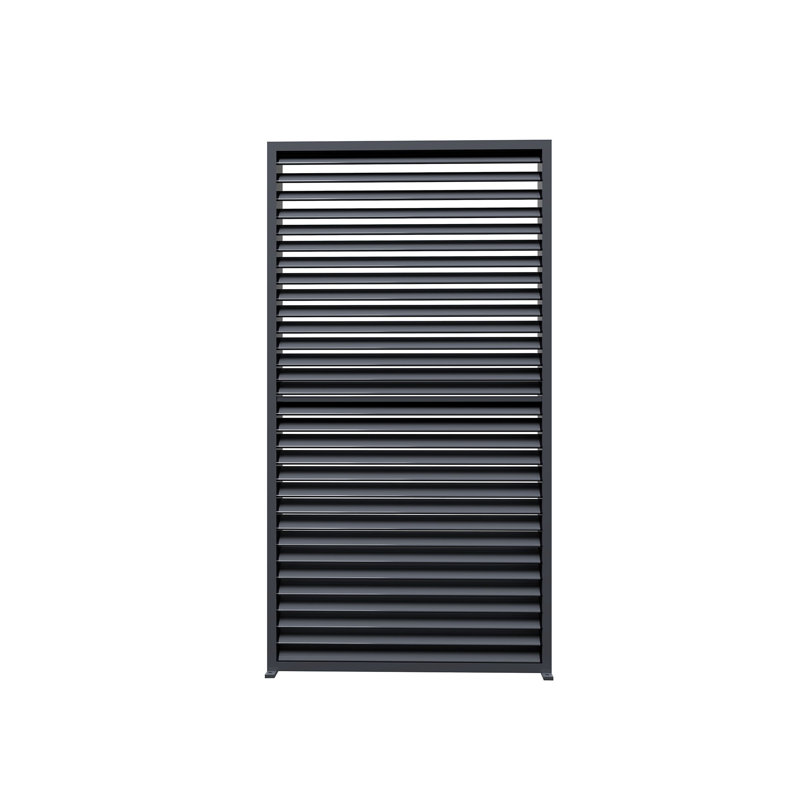 Volet mauve à fixation murale en aluminium pour pergola à persiennes, gris, L 36,54 po