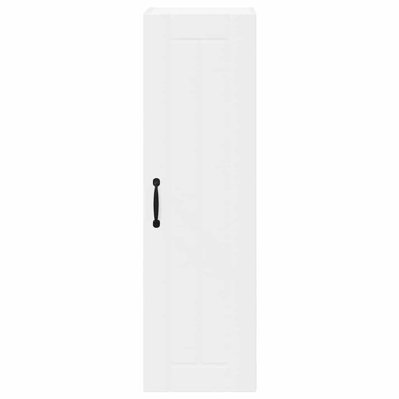 Vidaxl Kitchen Cabinet Black 40 X 31 X 100 Cm Engineered Wood, 100cm H x 30cm W x 31cm D, White