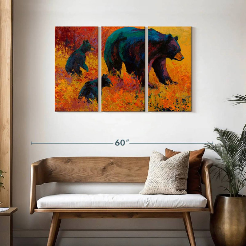 Brampt Double Trouble Black Bear, 28" H x 45" W