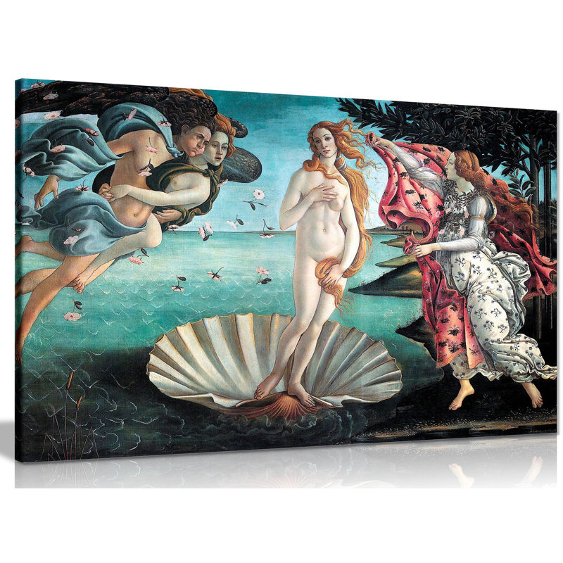 The Birth Of Venus - Wrapped Canvas Print, 41cm H x 61cm W