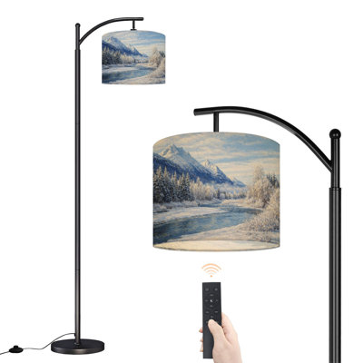 Lampe sur pied avec abat-jour réglable Arc
