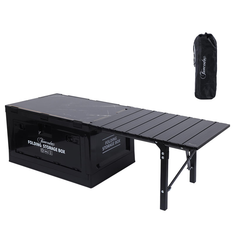 Table de camping d'extérieur rectangulaire L 13,9 po x l 37,7 po Sertorio