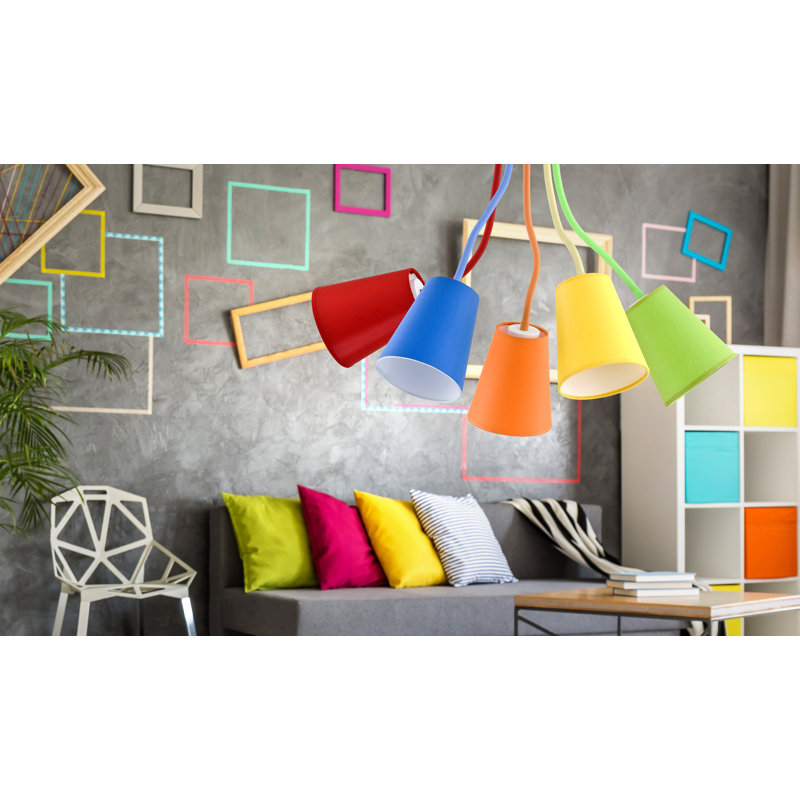 Laaibah 5 - Light Cluster Pendant, Multi-colour, White