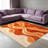 Orange Abstract Wave carpet-easy to clean, machine-washable, soft and comfortable; suitable for door mats, kitchens, living rooms, bedrooms, corridors, and laundry areas. Easy to clean, durable carpet for home decoration.-1641473911
