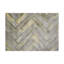 Tapis de sol lavable à chevrons gris rustique-86872205