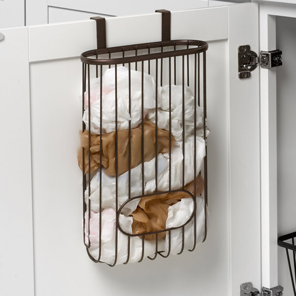 Spectrum Over the Cabinet/Drawer Trash Bag Holder, White — Kugler's Home  Fashions