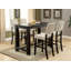 Charme rustique ivoire, tissu semblable au lin, 2 pièces, chaises de bar à hauteur de comptoir, garniture cloutée, noir antique, détails vieillis audacieux-356013894