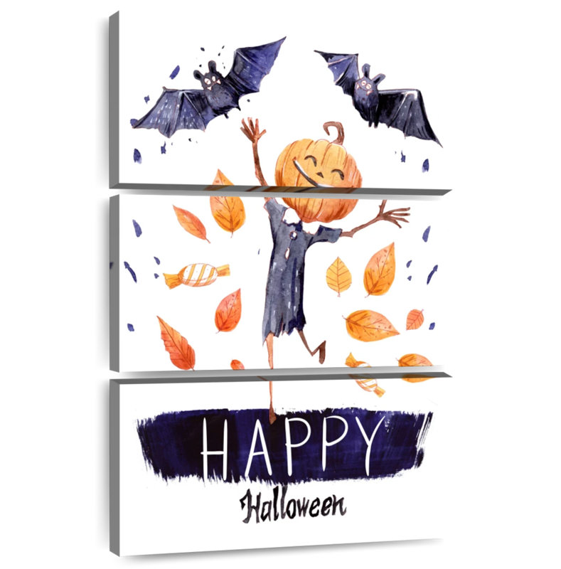 Lelend Halloween Happy Pumpkin, 45" H x 28" W