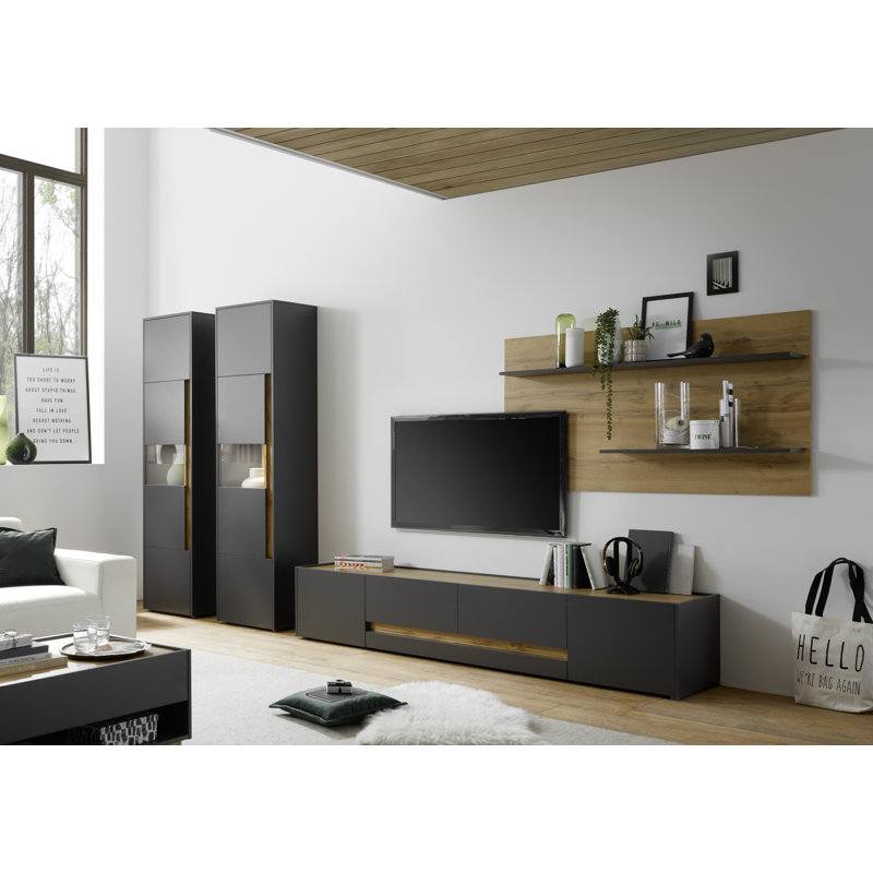 Holmfrith Unfinished Entertainment Centre for TVs up to 65", Anthracite