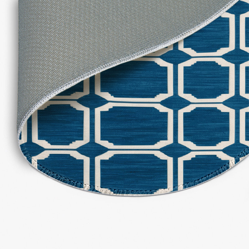 Tapis vert intérieur et extérieur Trellis, Rond 5 pi