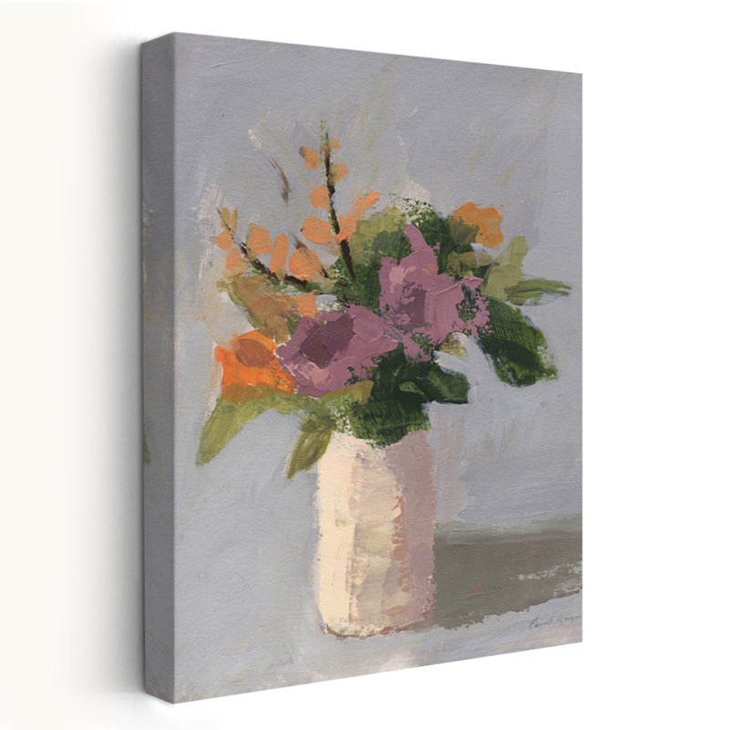 Contemporain et floral d'automne champêtre, H 24 po x l 16 po