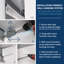 Garagecore 3 armoires et portes peu profondes en blanc-1470644858
