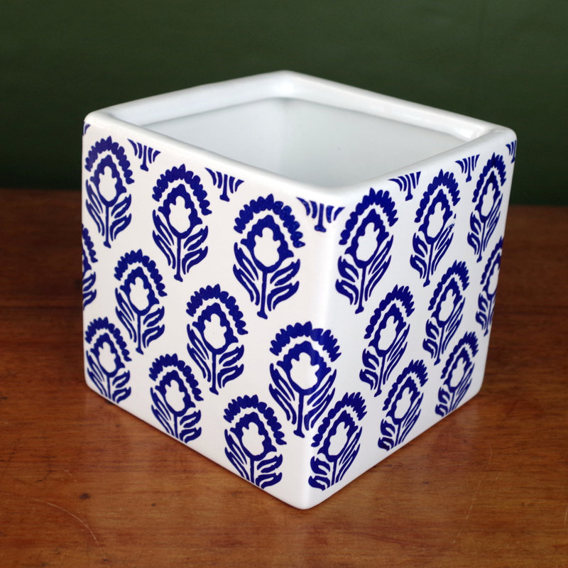 Ceramic Cube Ceramic Cachepot