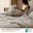 Bedsure Modern & Contemporary 100% Washed Linen Duvet Cover Set (Set of 3)-123119614-123119615
