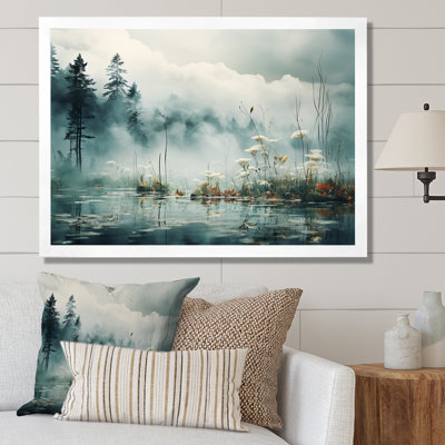 Double exposition Mountain Fog Paradise III sur toile